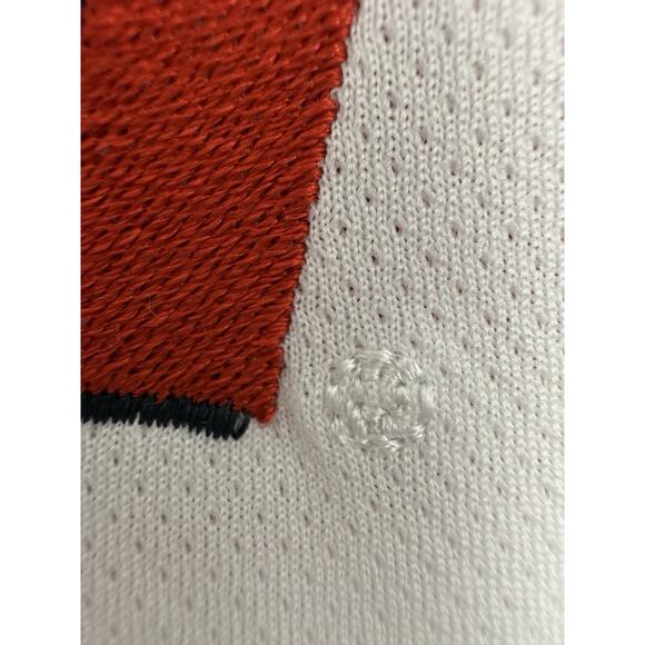 Wisconsin Badgers Polo Shirt Mens XL White Red Adidas Climalite Short Sleeve - Picture 10 of 11